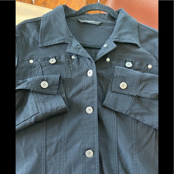 Designer Simon Chang black denim style jacket - Picture 2 of 8